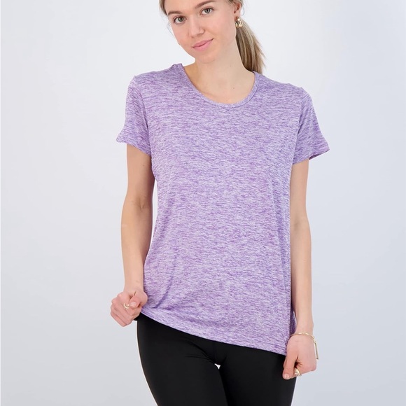Real Essentials (M) Purple, Black, Grey Athletic Shirts | 3 Pack - Picture 8 of 8